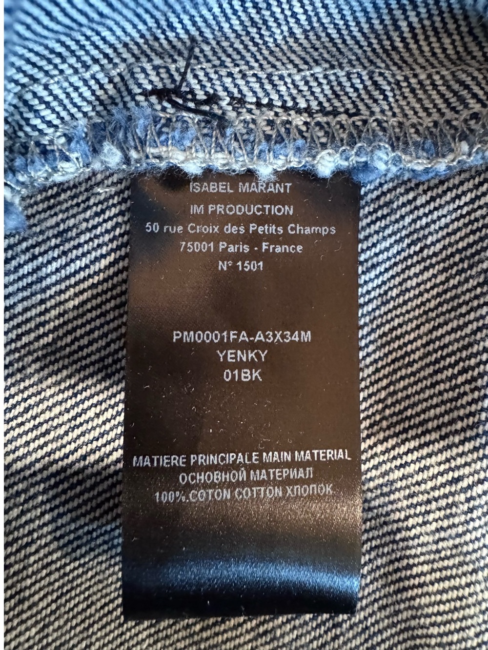 Isabel Marant Blue Yenki Logo Denim Tote - Picture 10 of 11